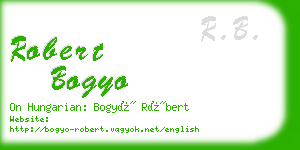 robert bogyo business card